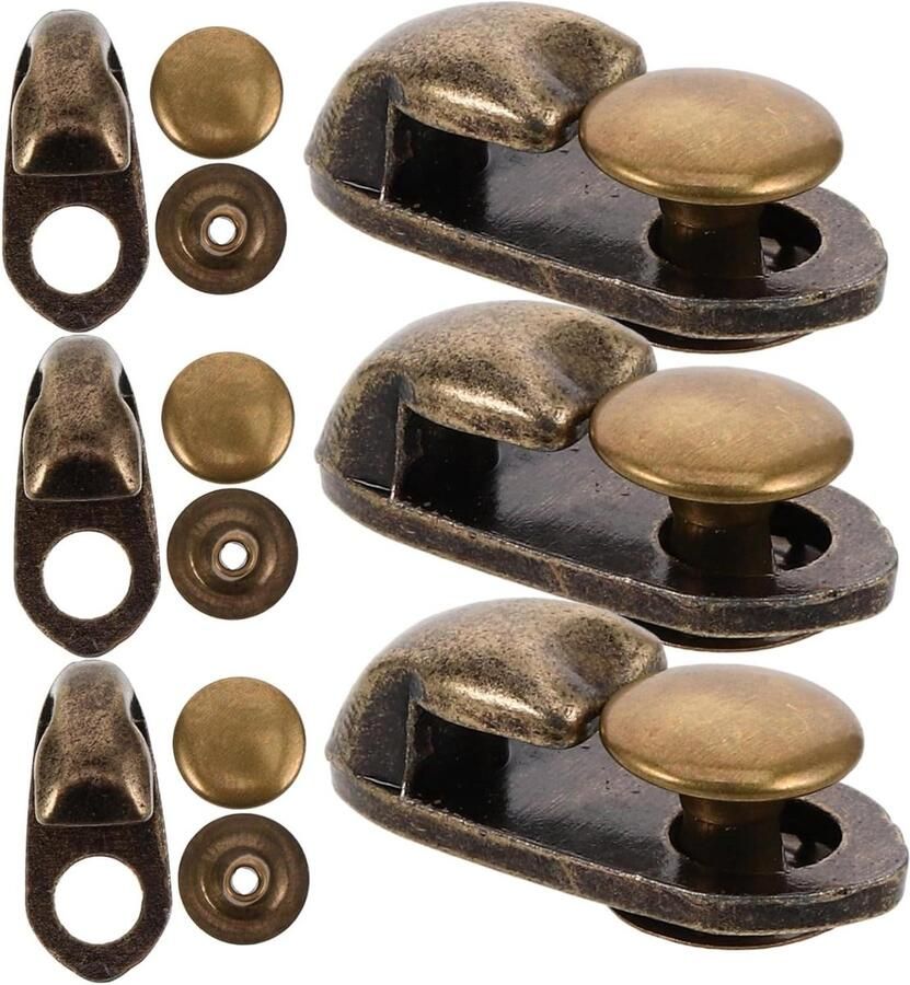 Veterhaken Set Schoenhaken Gespen Laarzen Repareren Legering Constructie 20 Stuks Goudkleurig