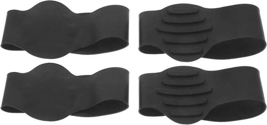 Veterhoezen Schoenband beschermers Sport prestaties Elastisch siliconen materiaal 12.5 x Zwart