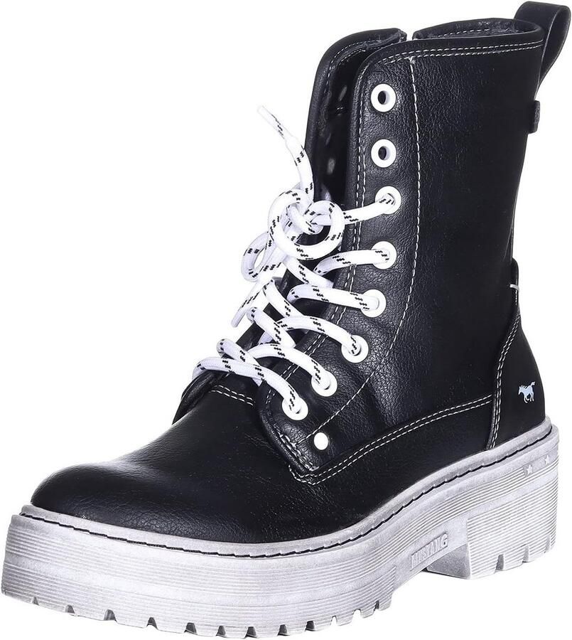 Veterlaarzen Dames met Ritssluiting en Siernaden Comfortabele Enkellaarzen