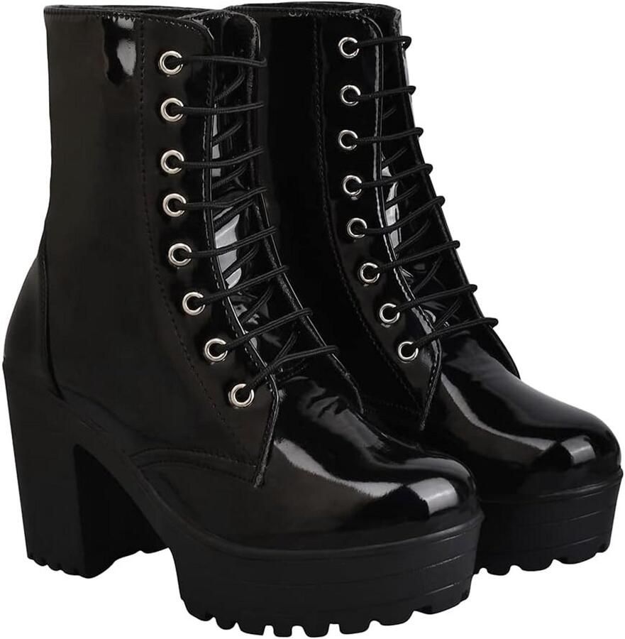 Veterlaarzen met Blokhak voor Dames en Meisjes