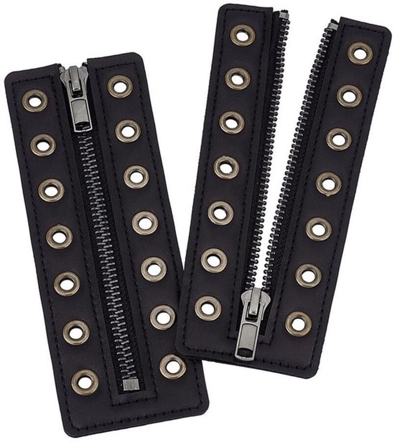 Veters Leren Vetersluiting Rits Inserts Geen Tie Eenvoudig te Installeren 7 Oogjes Design Schoenriem