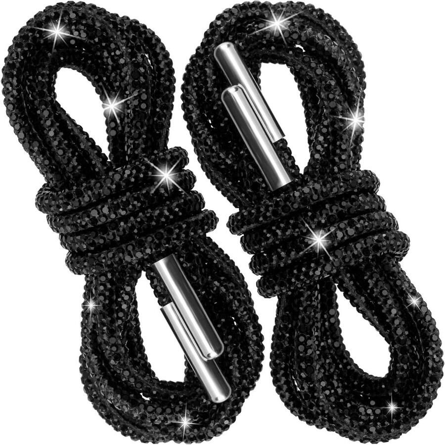 Veters met steentjes Schoenveters strass Schoenen versieren Glanzende kristallen ketting Meerdere kleuren