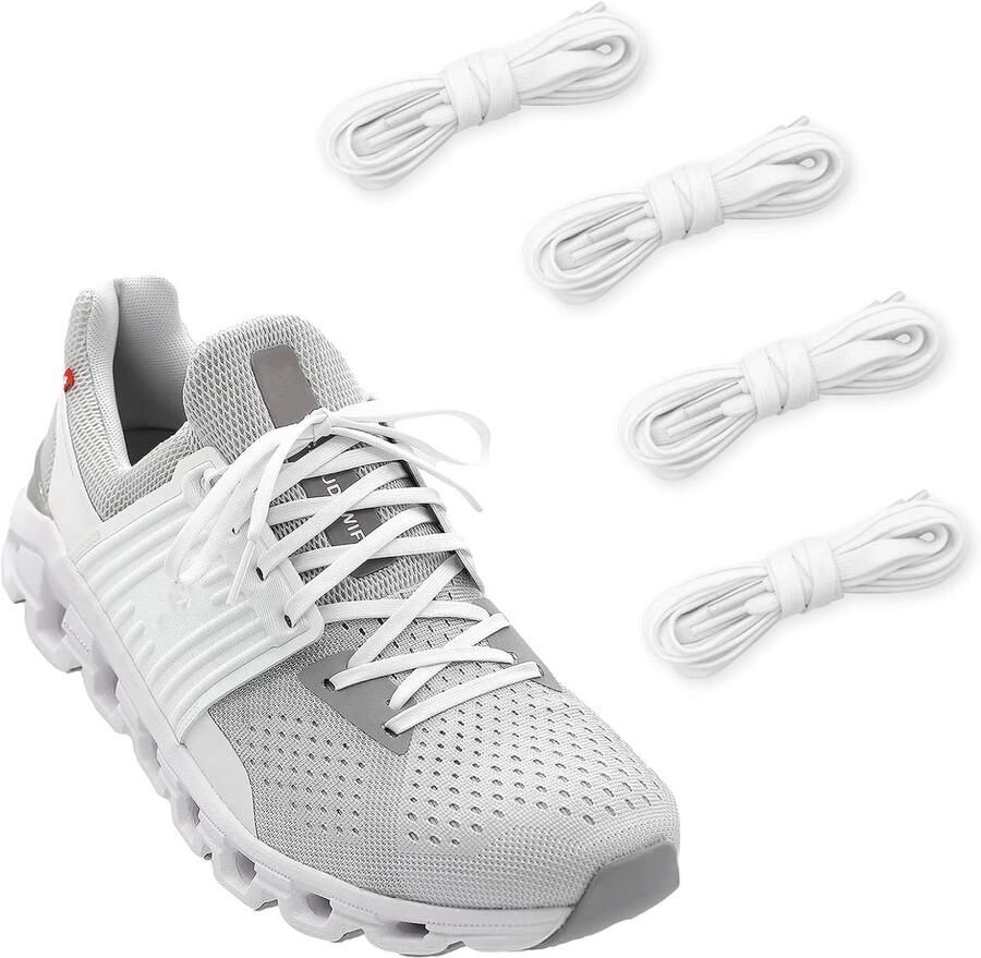 Veters Schoenveters Platte Veters Schoenen Vernieuwen Plat En Dun 1 Paar Zwart