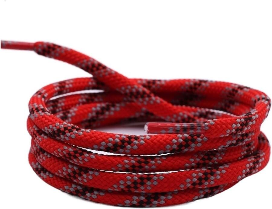 Veters voor laarzen Ronde koorden Schoenen vernieuwen Duurzaam polyester 6mm breed Tricolor