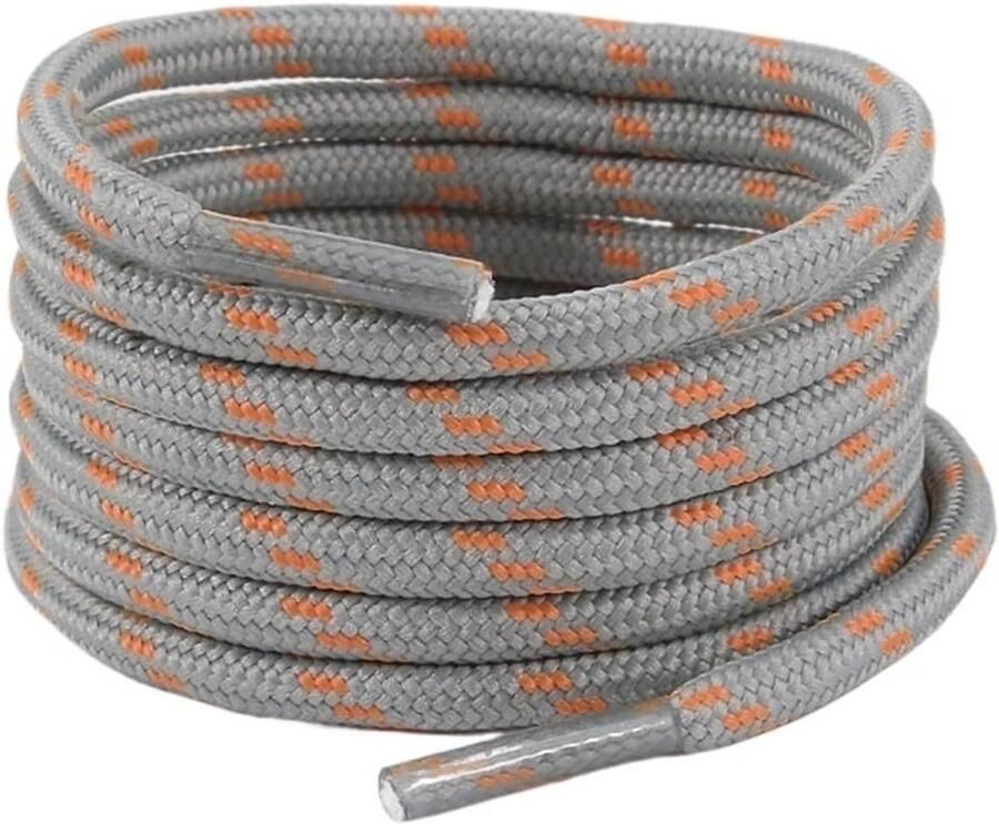 Veters voor wandelschoenen Schoenveters rond Outdoor activiteiten Polyester materiaal 4 paar 100- Effentkleurig
