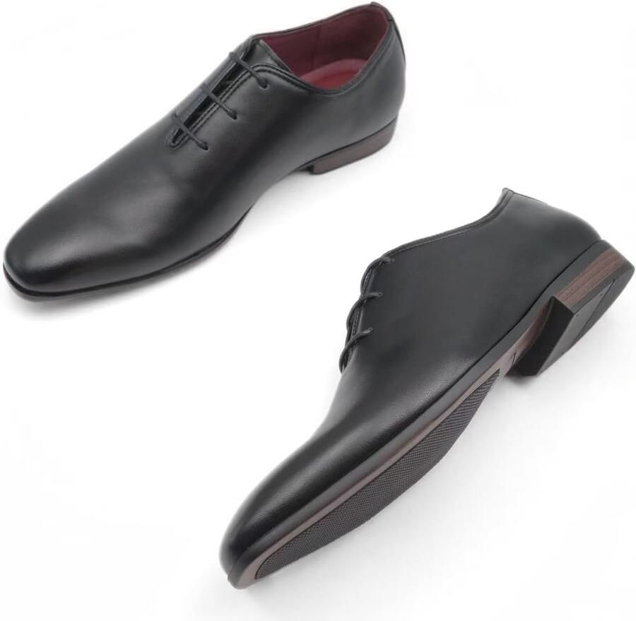 Veterschoenen bruin leer klassieke Oxford schoenen formele herenschoenen