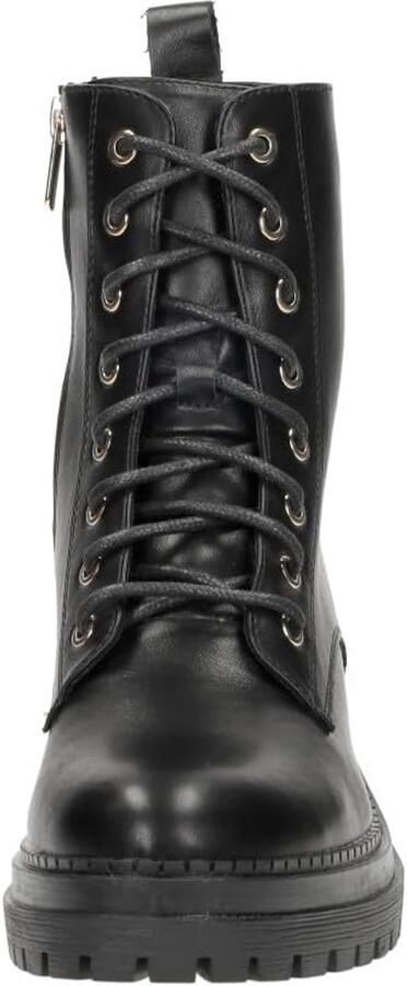 Veterschoenen Hoog Zwart