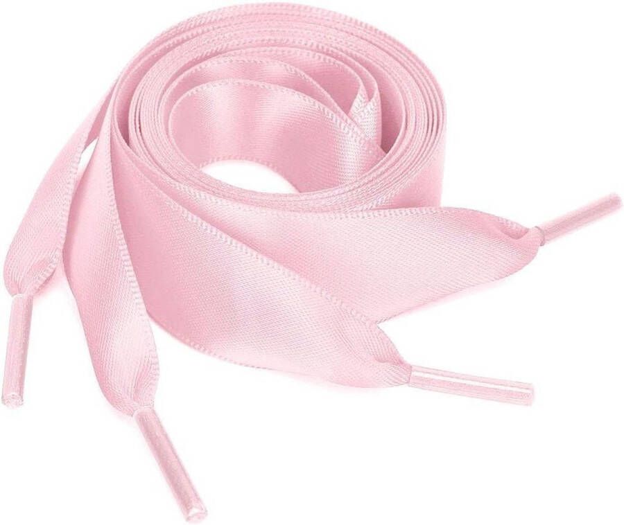 Veterschoenen Satijn Platband Canvas Dames Roze 23.6 inch Set van 2 paar