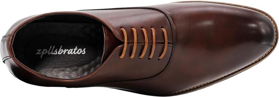 Veterschoenen van Kunstleer Formele Zakelijke Dress Schoenen voor Werk Kantoor Bruiloft Comfortabel Antislip