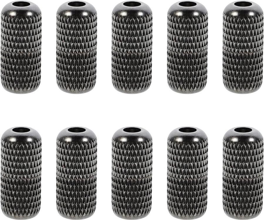 Veterstoppers Schoen sluitingen Snel schoenen strikken Knoopvrije sluiting 24 stuks Donkergrijs