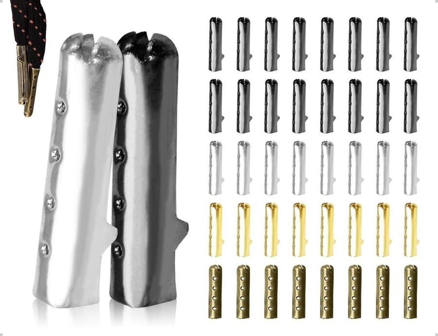 Veteruiteinden Set Metalen Tips Schoenen Repareren Duurzaam Metaal 40 Stuks Meerdere Kleuren