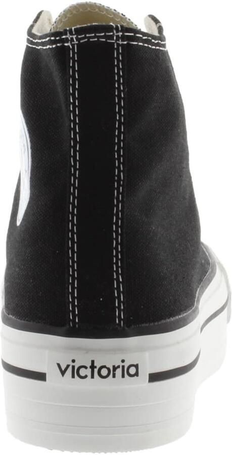 Victoria Tribu Canvas High-Top Trainers & Double Platform 1061101 for Women NEGRO ShopVlot