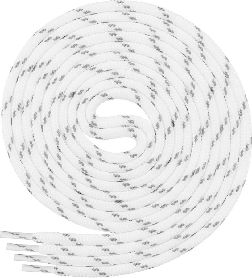 Vier Paar Ronde Scheurvaste Schoenveters Geschikt voor Werk- en Outdoorschoenen