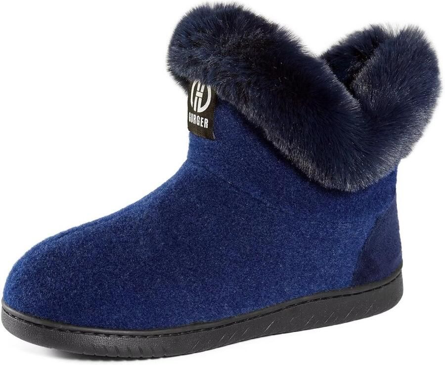 Hoge vilten huislaarzen dames pluche gevoerd