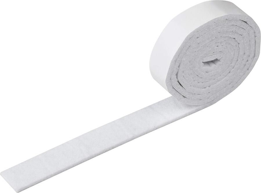 Viltband 1 m x 16 mm zelfklevend wit 2 stuks vrij op maat te snijden effectieve bescherming van je meubels vilten plakband op rol meubelglijders voor gevoelige vloeren