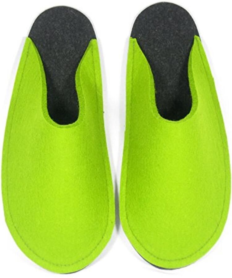 Vilten gastenpantoffels met opvouwbare zool Hoogwaardige gasten sloffen in maten en kleuren