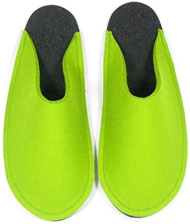 Vilten gastenpantoffels met opvouwbare zool Hoogwaardige gasten sloffen in maten en kleuren