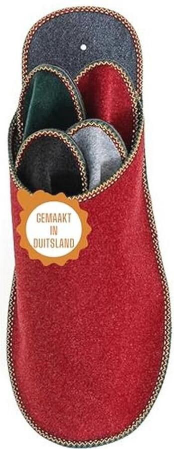 Vilten Gastenpantoffels Set 4 Paar Opvouwbare Slippers in Maten en Kleuren