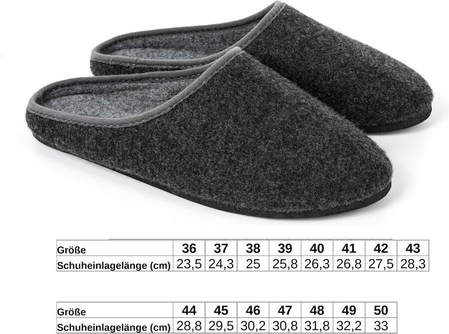 Vilten pantoffels warme lichte pantoffels voor en vilten pantoffels