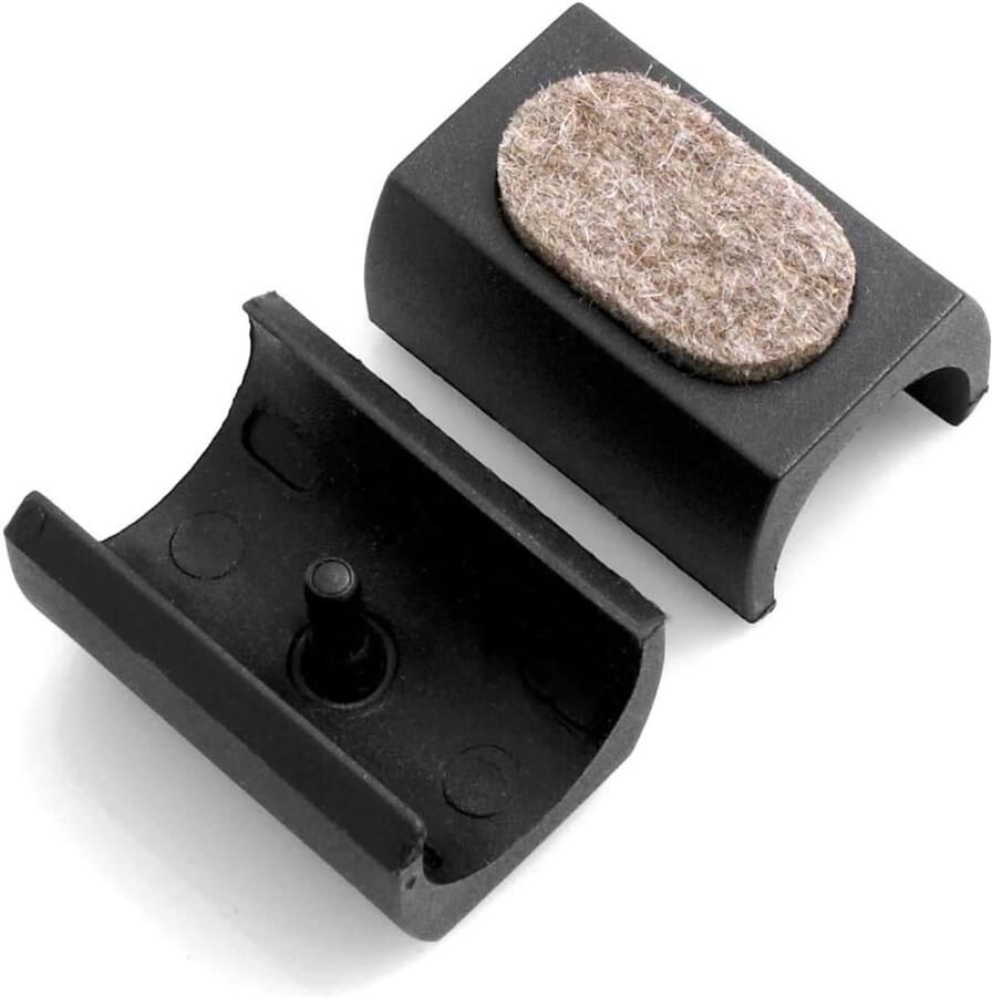 Viltglijders set van 4 stuks voor cantilever stoelglijders diameter 23-25 mm meubelglijders klemschaalglijders met geluidsdempend viltglijvlak