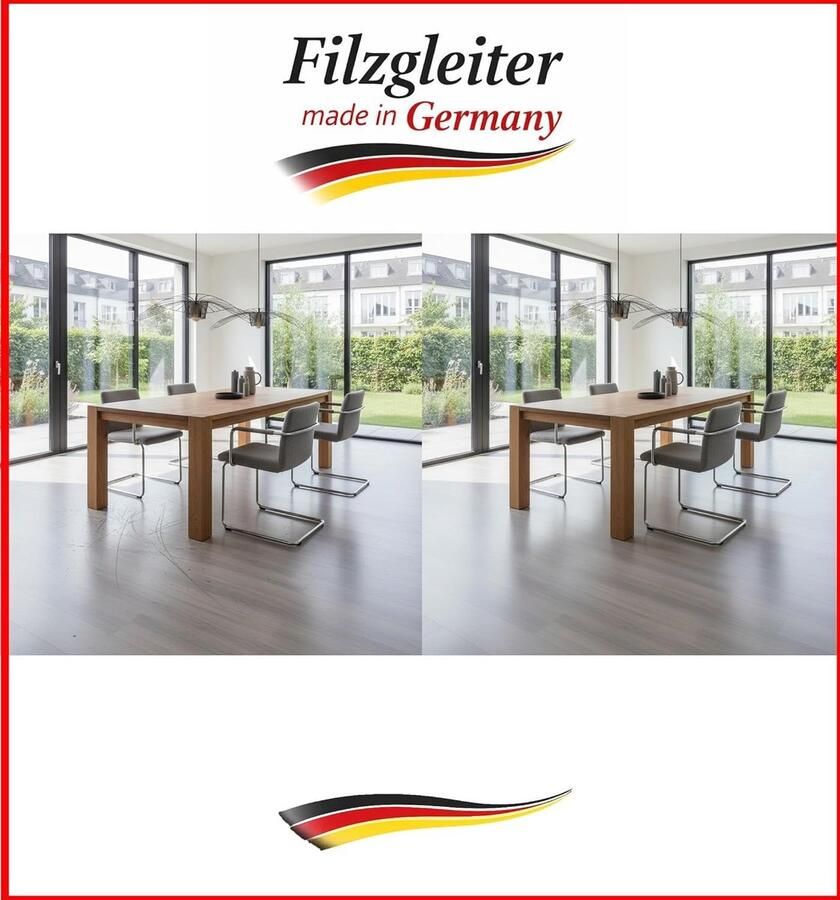Viltglijders set van 8 stuks voor zweefstoel diameter 23-25 mm meubelglijders klemglijders met geluiddempend vilten glijvlak