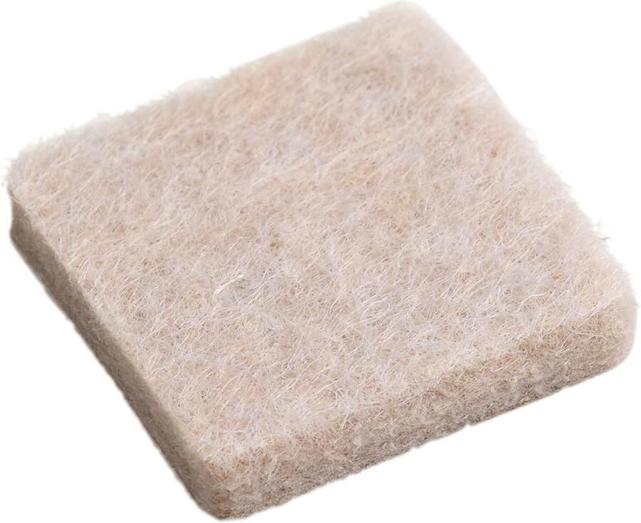 Viltglijders TopSoft 25 x 25 mm zelfklevend beige 9 stuks effectieve bescherming van uw meubels & stoelen meubelglijders set voor gevoelige vloeren stoelglijders