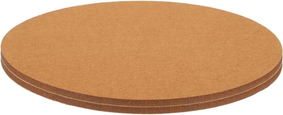 Viltglijders zelfklevend 200 x 200 x 5 mm (l x b x d) meubelglijders vilt ronde viltglijders stoel antislip pads voor meubels tafel- en stoelbeschermlaag lichtbruin