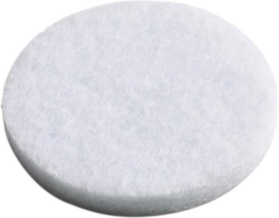 Viltglijders zelfklevend effectieve bescherming van uw meubels en stoelen meubelglijders set voor gevoelige vloeren stoelglijders vloerglijders Ø 35 mm (4 Stuk) wit