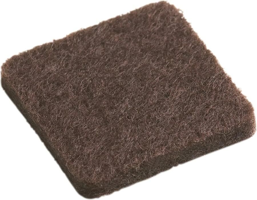 Viltglijders zelfklevend effectieve bescherming van uw meubels en stoelen meubelglijders set voor gevoelige vloeren stoelglijders vloerglijders 32 x 32 mm (30 Stuk) bruin