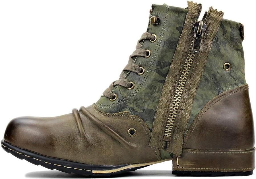 Vintage Enkel Motorfiets Cowboy Winterlaars Klassiek Casual Herenlaarzen Leder Desert Boots OS
