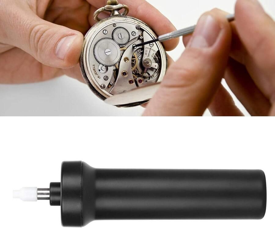 VirtuBuy- Horlogepomp Pump Niet Vervagend Handig en Praktisch Voorkant Klein Lichtgewicht Horlogeglasopener Reparatietool Horlogekast Zwart Model