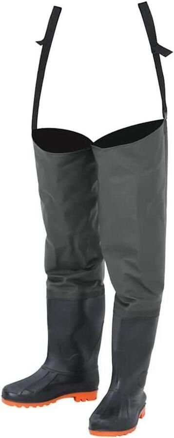 Vislaarzen Wadpakken Laarzen Vissen Jagen Werken Waterafstotend Gecoat Donkergroen