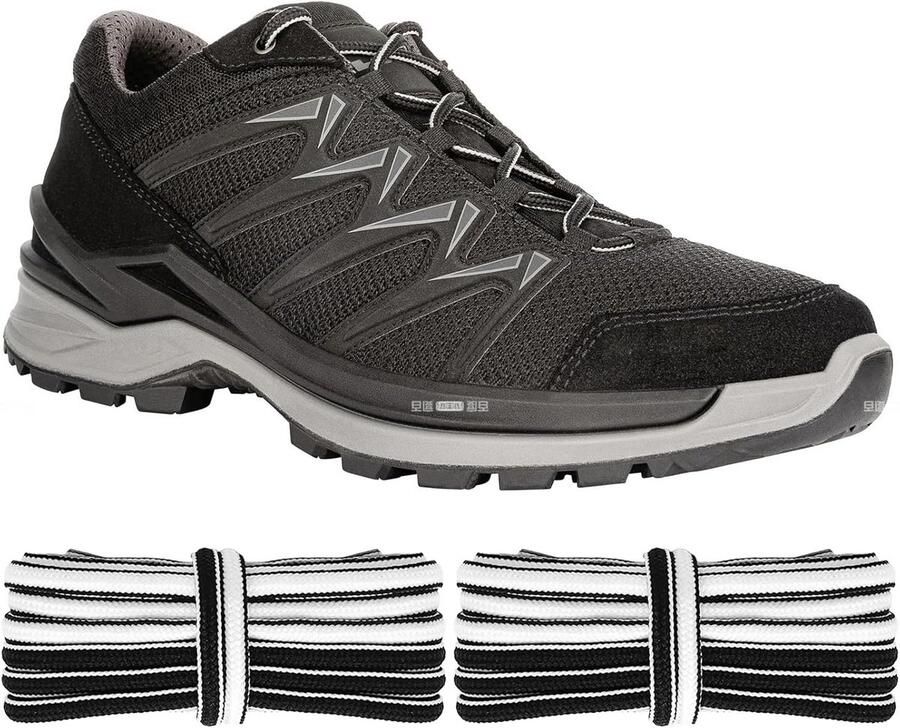 Vlakke duurzame schoenveters voor Lowa wandelschoenen en laarzen