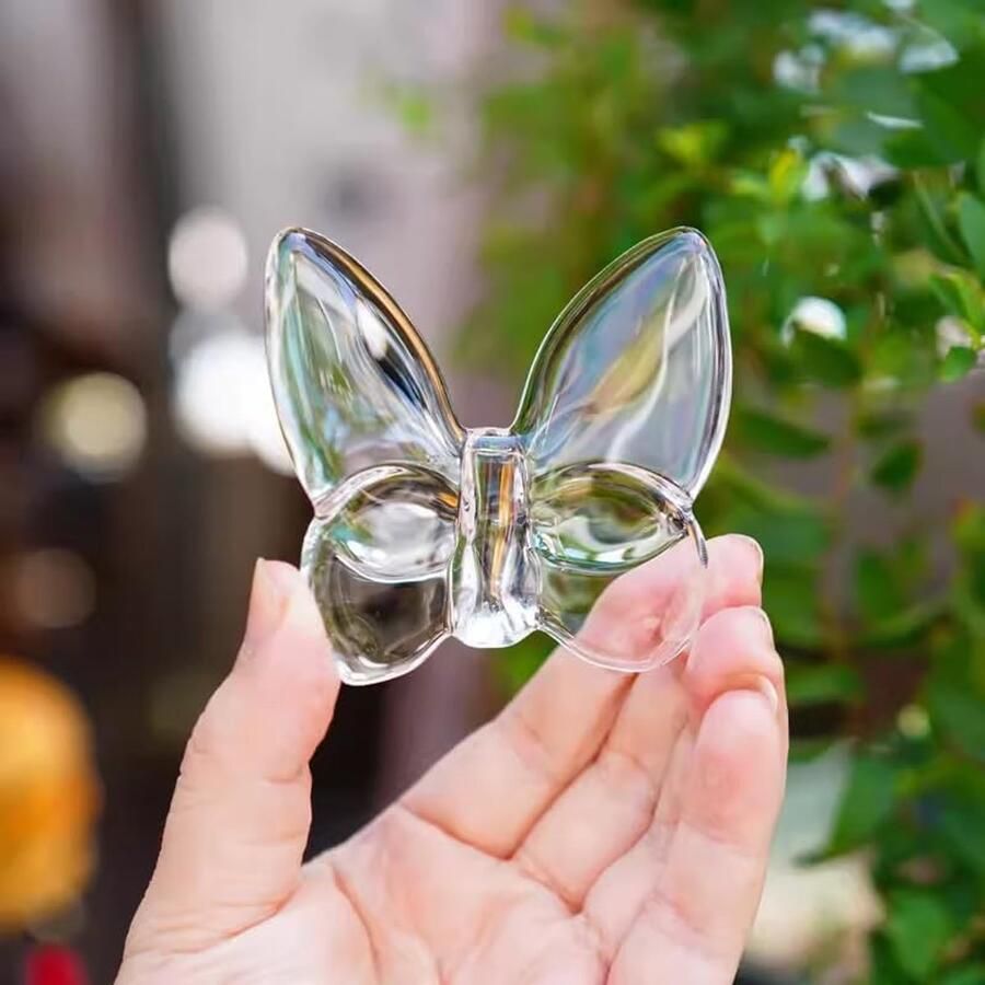 Vlinder Figuren Europees Glas Vlinder Ornamenten Standbeeld Dierenverzamelstijl Licht Luxe Huisdecoratie. (Kleurrijk)