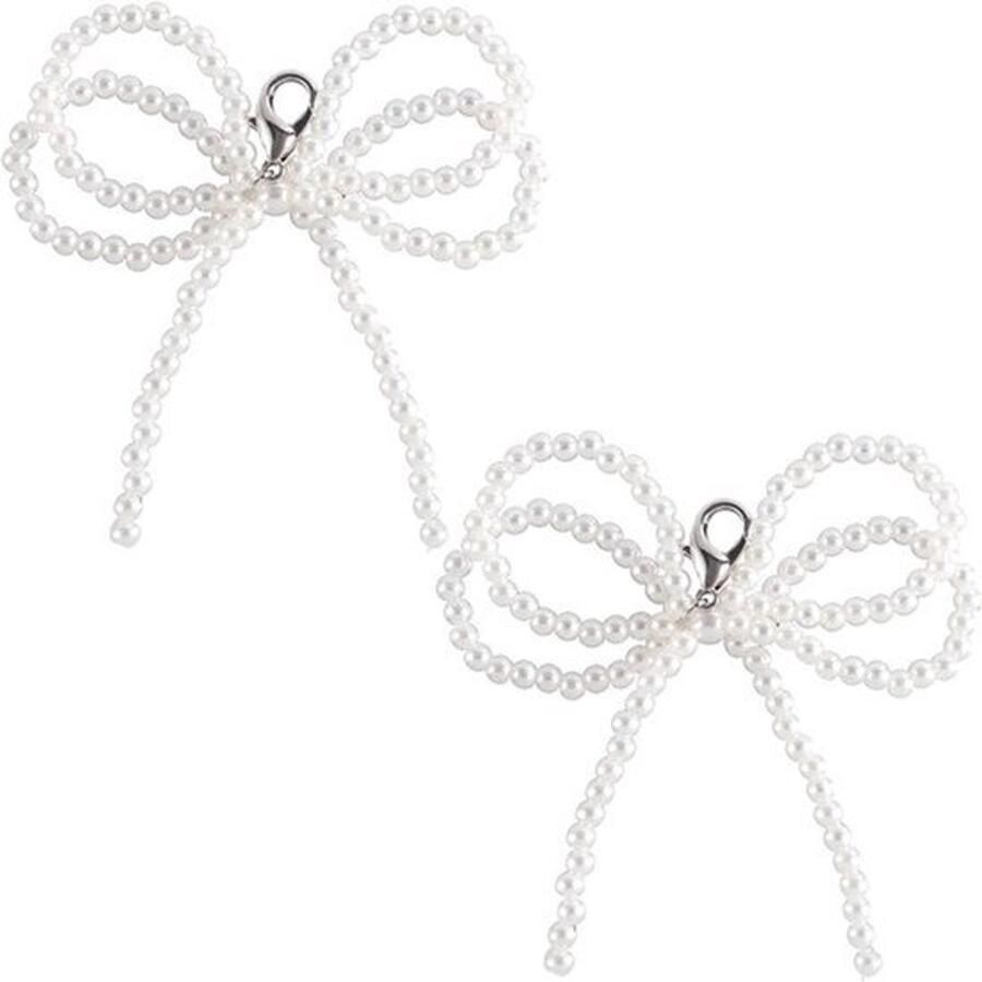 Vlinder Schoenhangers met Dubbele Kralen voor Sneakers en Sandalen Bedelveters Clips Decoratie Schoenaccessoires voor Dameslaarzen