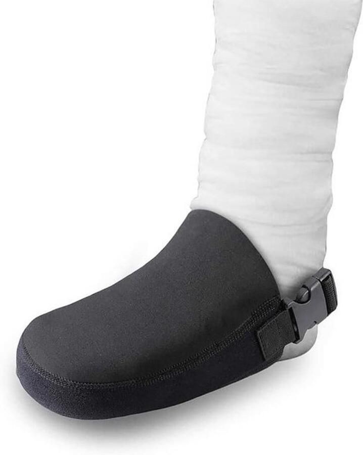 Voet Gipsomhulsel Antislipriem Halve Voet Orthese Spalken Voetbescherming Geschikt voor Wandelschoenen Zwart Beige Orthopedische Gips Sok met Verstelbare Band