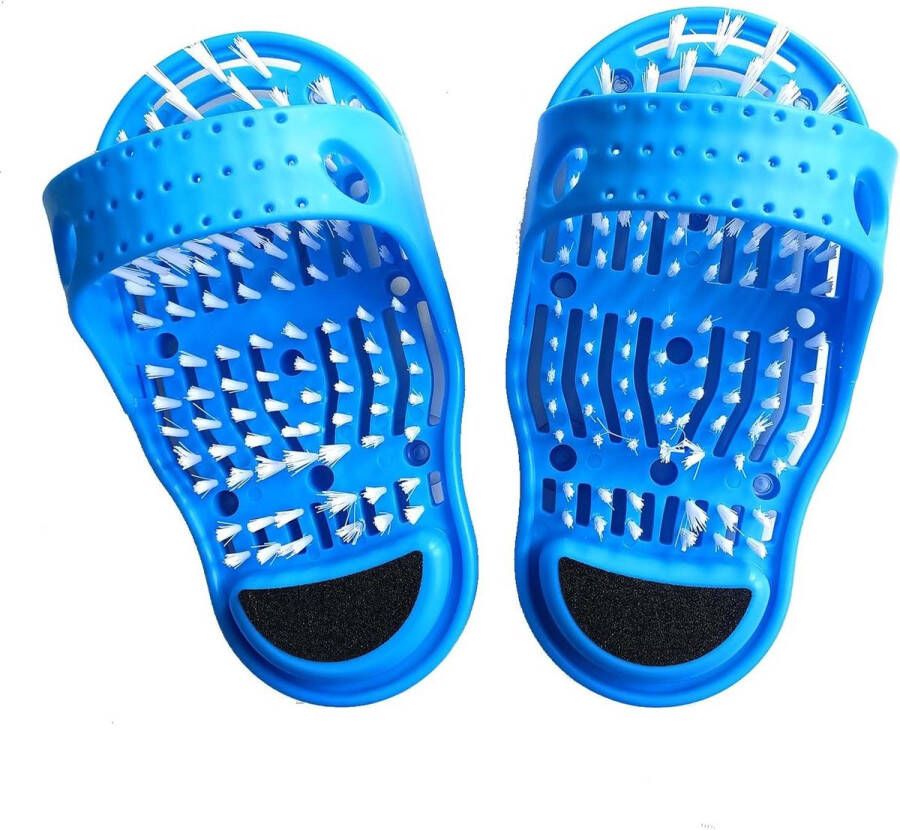 Voet Scrubber & Massager Slipper Reiniging & Ontspanning Unisex Badslipper (2 stuks)