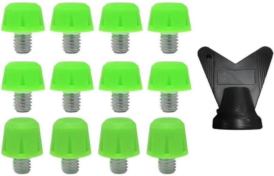 Voetbal Schoen Noppen Veld Noppen Sport Prestaties Optimale Grip 12 Stuks Zwart