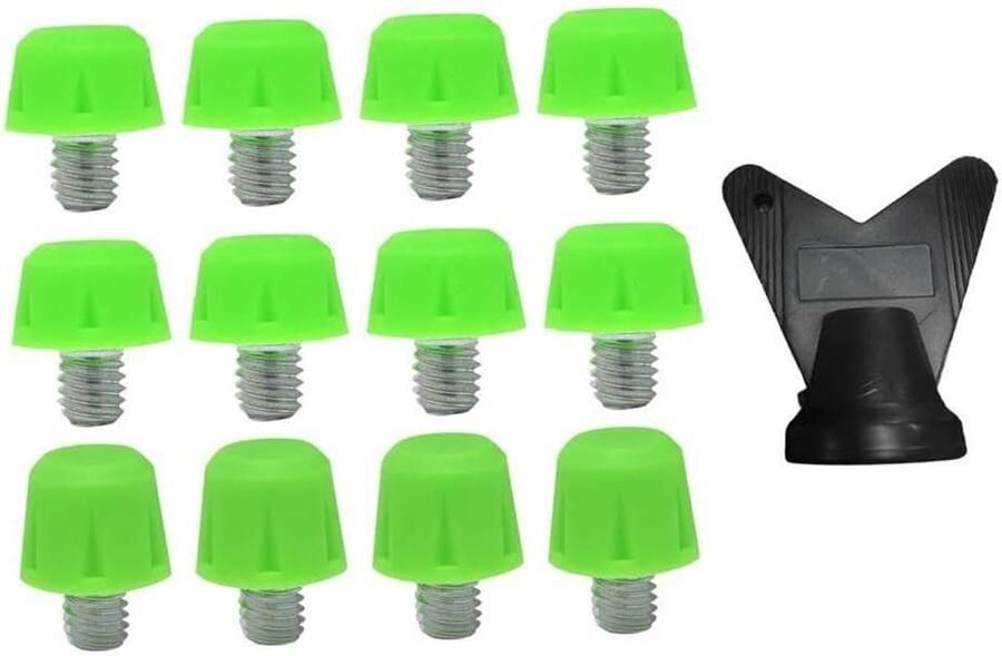 Voetbal Schoen Noppen Vervangende Noppen Set Sportprestaties Verbeteren Optimale Grip Zachte Grond 12 Stuks Zwart