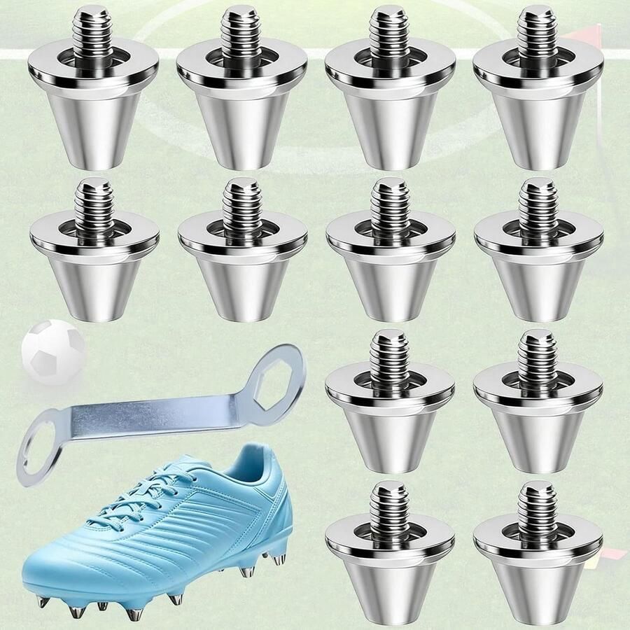 Voetbal Schoen Studs Vervangende Noppen Sport Grip Verbeteren Lichtgewicht Aluminium 11mm en 13mm Zilverwit