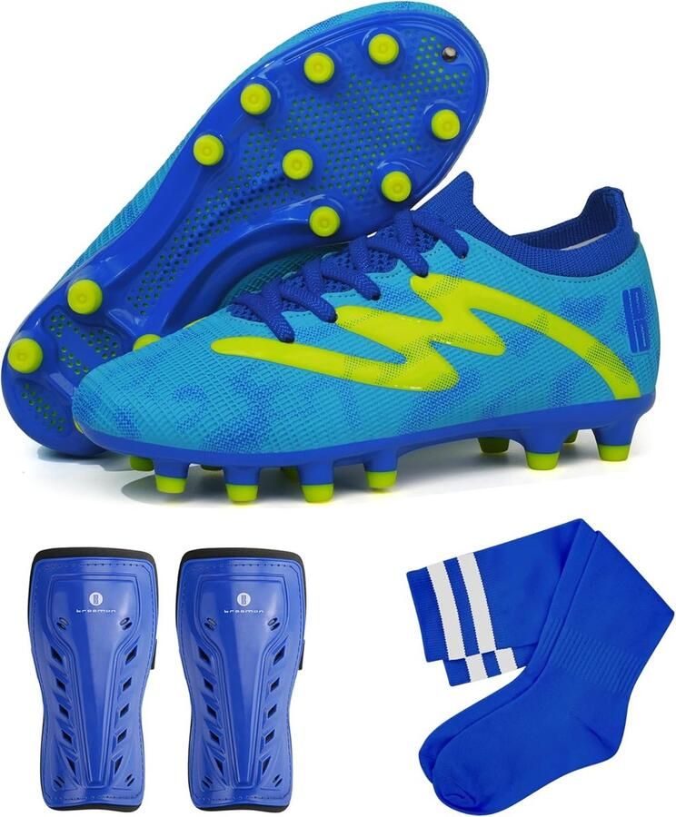 Voetbal schoenen Kinderschoenen sport Veldvoetbal spelen Compleet met scheenbeschermers