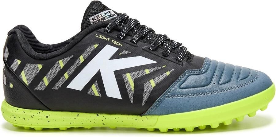 Voetbal Schoenen Kunstgras Schoen Futsal Wedstrijd Ademend Bovenwerk Grijs Zwart