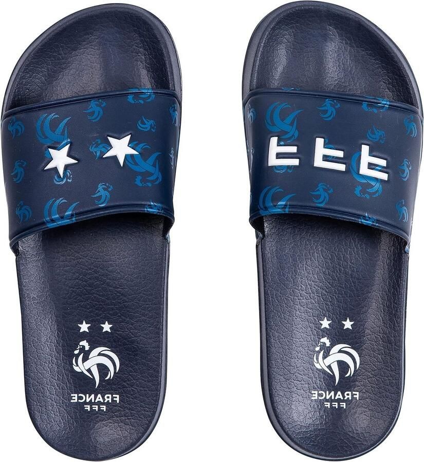Voetbal Slippers Slides Teenslippers Na het Sporten Officieel Licentie Blauw