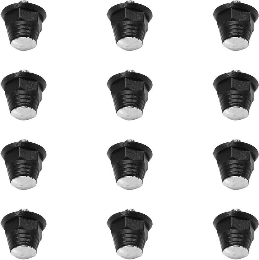 Voetbalschoen Noppen Vervangende Noppen Schoenaccessoires Sportprestaties Verbeteren Duurzaam Nylon Materiaal 13mm Zwart