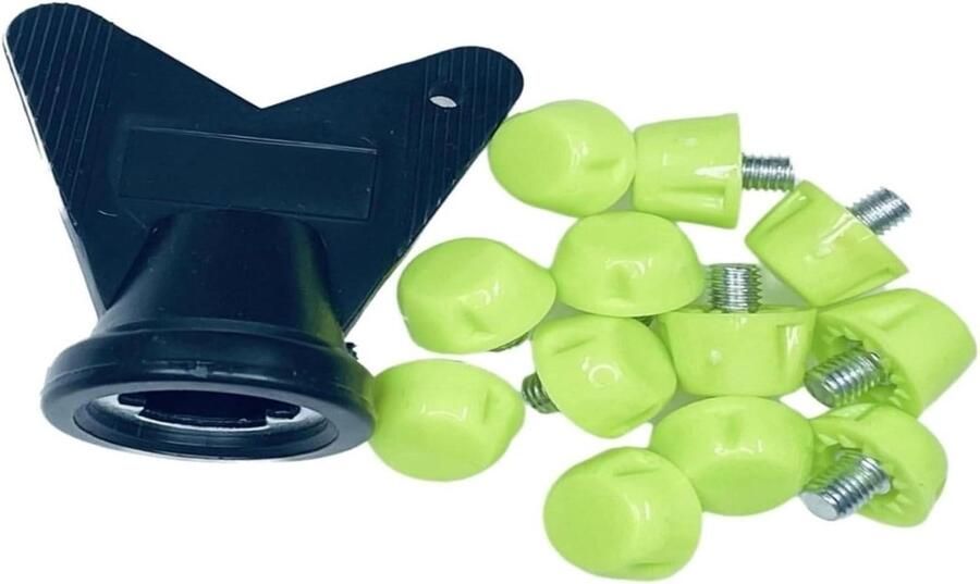 Voetbalschoen Noppen Vervangende Noppen Set Voetbal Training 10mm Schroeifitting 12 stuks One Color
