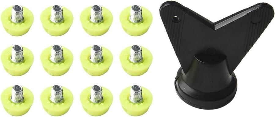 Voetbalschoen Noppen Vervangende Noppen Sport Prestaties Sterke Grip 7 mm en 10 mm Groen