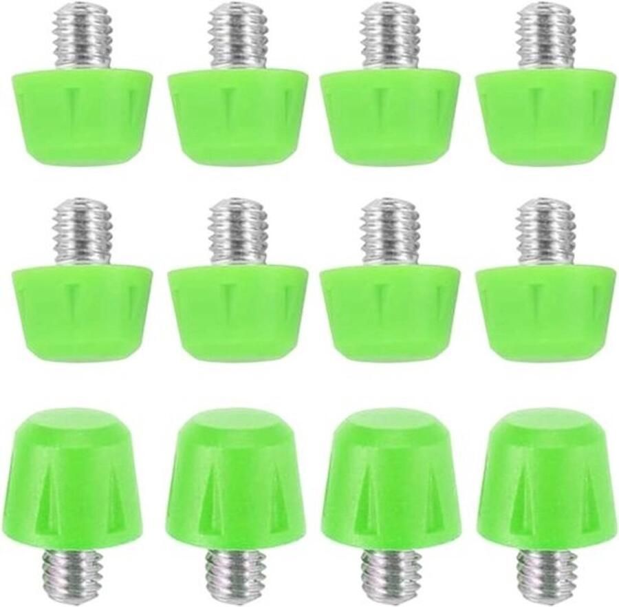 Voetbalschoen Noppen Vervangende Schroefdoppen Verbeter Tractie Hoge Duurzaamheid 8x8mm & 4x11mm Zwart