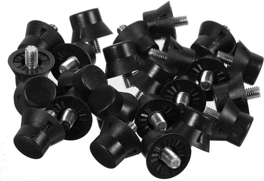 Voetbalschoen Spikes Schoen Grips Sport Prestaties Verbeteren Snel Vervangbaar 15 Stuks Zwart