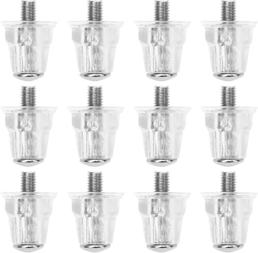 Voetbalschoen Studs Schoenpunten Vervanging Sportprestaties Verbeteren Set van 12 stuks 18mm Lengte Zwart