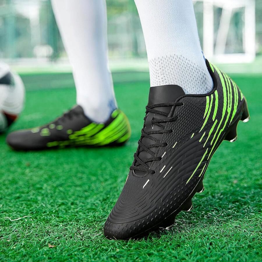 Voetbalschoenen Heren met Hoge Nop voor Gras en Zaal Antislip Trainingsschoenen